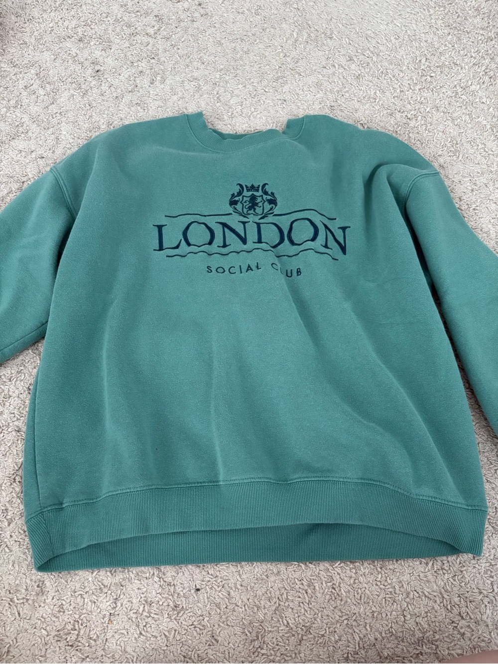 Girls Green Crewneck Sweatshirt